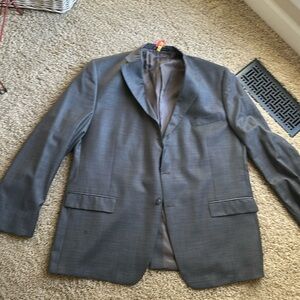 Men’s beautiful gray dress suit.